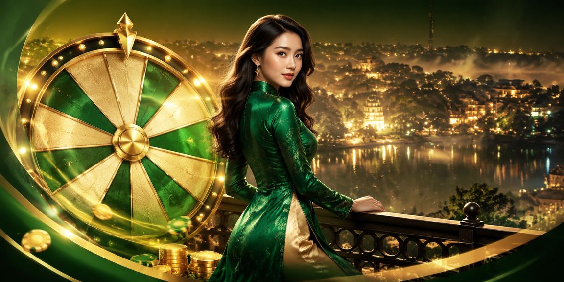 Cô gái áo dài tại Đà Lạt tham gia chương trình rút thăm voucher may mắn